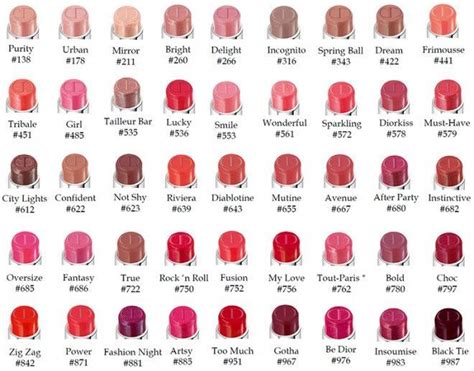 dior lip must have|Dior lipstick color chart.